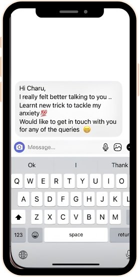 Client testimonial message